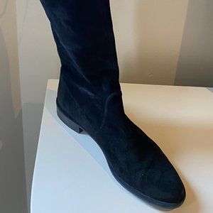 Stuart Weitzman Flat Tie Over the Knee Boots